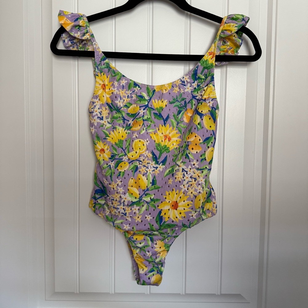 FARM Rio Women’s Lemon Drop Low-Back One-Piece Swimsuit
